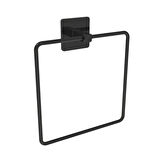 Leyloş Kendiliğinden Yapışkanlı Siyah Paslanmaz Metal Kare Havluluk