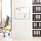 Leyloş Şeffaf Kendiliğinden Yapışkanlı Kalemli Haftalık Planlayıcı 40cm-50cm