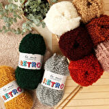 Leyloş Retro Bordo El Örgü İpi - Lm3001