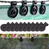 Leyloş 10 Adet Güneşlik Filesi Sabitleme Klipsleri, Gölgelik Bezi Ve Brandalar İçin Dayanıklı Plastik Kelepçe Kancaları