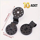 Leyloş 10 Adet Güneşlik Filesi Sabitleme Klipsleri, Gölgelik Bezi Ve Brandalar İçin Dayanıklı Plastik Kelepçe Kancaları