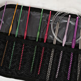 Leyloş Çantalı Tığ Ve Örgü Aksesuarları Seti