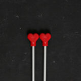 Addı Kalpli 4,5mm 40cm Klasik Alüminyum Örgü Şişi