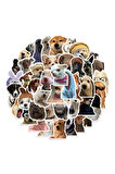 Sevimli Köpek Çıkartmaları Laptop Notebook Tablet Sticker Seti