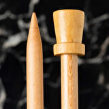 Leyloş Whitewood 9 Mm 36 Cm Ahşap Örgü Şişi