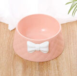 Leyloş Şık Desenli Fiyonklu Mama Kabı