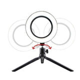 Leyloş 8inç 20cm Youtube Instagram Tiktok Selfie  Stüdyo Video Fotoğraf Ring Light  Tripod Led Halk