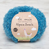 Leyloş Alpaca Boucle 50 Gr Mavi El Örgü İpi - L339 - 34390
