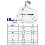 Atatürk Baskılı Cepli, Kapşonlu Beyaz Unisex Sweatshirt HK2299