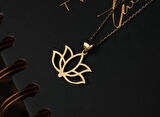 Altın Lotus Kolye