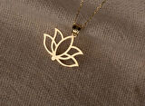 Altın Lotus Kolye