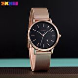 Skmei Kadın Kol Saati Rose Gold Bayan Kol Saati Moda Şık Tasarım