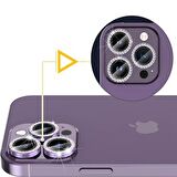SKV MOBILE Iphone 14 Pro / 14 Pro Max  TAŞLI  Mavi  Kamera Koruyucu Lens Koruyucu