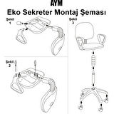 Bilgisayar Sekreter Ofis Ev Öğrenci Eko Çalışma Sandalyesi Deri Döşeme Pembe