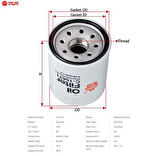Sakura C15671 Yağ Filtresi.Japon DMAx(TFR TFS) 2.5 CRDI 12-15 8981650710