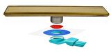 Sukar Duş Kanalı Line 6 Gold Altın Izgaralı 60 Cm Ve Yalıtım Kiti 1153-0031099-01