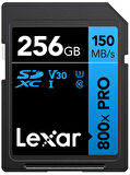 256GB LSD0800P256G-BNNNG SD PROFESSIONAL 800X PRO SDXC UHS-I CARDS UP TO 150MB/S READ 45MB/S WRITE C10 V30 U3