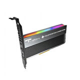 PCIe 4.0 x4 M.2 x4 Soğutuculu RGB 1xNVMe Çevirici Ünite