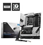 MSI MB PRO Z790-A MAX WIFI SOKET 1700 DDR5 7800MHZ(OC) PCI-E Gen5 4XM.2 USB3.2 DP HDMI 1x2.5G LAN WI-FI 6E ATX
