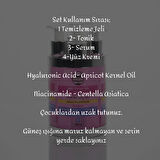 Yağlı Ciltler İçin Yüz Bakım Seti – Ciltteki fazla yağı dengelemeye yardımcı olur, gözeneklerin görünümünü sıkılaştırır, siyah nokta ve akne oluşumunu azaltmayı destekler. Cildi arındırır ve temizler. Günlük kullanıma uygundur. Alkol, paraben ve sülf