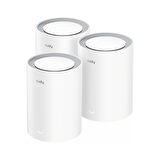 M1800 3-Pack AX1800Mbps 2.4/5GHz AP/RE/WISP Gigabit MU-MIMO Kablosuz 3'lü Mesh Wi-Fi 6 Sistemi