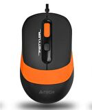 FM10 Kablolu USB Optik 1600DPI Siyah Turuncu Mouse