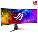 49 ASUS ROG SWIFT PG49WCD CURVED 1800R QD-OLED 5120X1440 (QUHD) 32:9 144HZ 0.03MS G-SYNC COMPATİBLE CUSTOM HEATSİNK UNİFORM BRİGHTNESS ROG SMART KVM 90 W TYPE-C ASUS DİSPLAY WİDGET CENTER