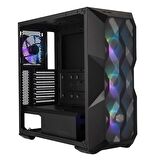 CM MasterBox TD500 V2 Siyah TG 700W 80+ ARGB 4x120mm Fanlı, Kristal Mesh Ön panelli MidTowerKasa