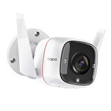 TP-LINK Tapo TC65, 3,0Mpix, İç ve Dış Mekan, IP66, WiFi, 30Mt. Gece Görüşü, İki Yönlü Ses Güvenlik Kamerası