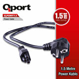 QPORT Q-POWY1.5 1.5MT NOTEBOOK POWER KABLO