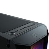 VENTO VG15FE Mid Tower, 750W 80+ Siyah, Temperli Cam, RGB, ATX GAMING KASA