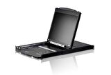 CL5808NT Çift Sürgülü Kasaya Sahip, 19" LCD Ekran, Touchpad’i ve Türkçe Klavye'si Bulunan 8 Port PS/2-USB KVMP™ (Periferi/ Çevre Cihazlarla (USB) Bağlantı Kurabilir) Switch (8 Port Dual Rail LCD KVM Switch)