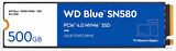 500GB WD BLUE M.2 NVMe SN580 GEN4 WDS500G3B0E 4000/3600MB/s SSD 