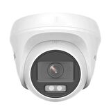 HILOOK THC-T127-LPS, 2Mpix, 20Mt Gece Görüşü, 2,8mm Lens, Dual Light, Dahili Mikrofon,  Dome Kamera