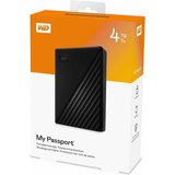WD My Passport 4 TB Taşınabilir Disk Siyah USB 3.2 Harici Hard Disk