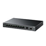 LS1210GP, Green Tech, 10 port Gigabit, 9 Port POE, +1 Port Gigabit SFP, 61W, Yönetilemez Masaüstü Switch