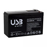 USB BLACK BATTERY 12V-7AH UPS TIPAKU TSK7032