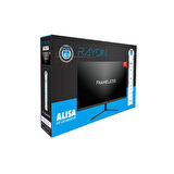 RAYDIN ALISA, 24&quot;, 2ms, 75Hz, Full HD, D-Sub, HDMI, Frameless, VA LED Monitör (Siyah)