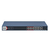 Hikvision DS-3E1318P-EI 16 Port PoE + 2xGBit Combo Yönetilemez PoE Switch