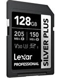 128GB LMSSIPL128G-BNANG MICROSD HIGH-PERFORMANCE SILVER PLUS MICROSDXC UHS-I UP TO 205MB/S READ 150MB/S WRITE C10 A2 V30 U3