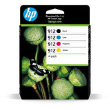  6ZC74AE (912) SIYAH/MACENTA/CYAN/SARI 4LU PAKET MUREKKEP KARTUSU