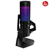 ASUS ROG CARNYX PROFESYONEL KARDİOİD KONDENSER OYUN MİKROFONU STÜDYO KALİTESİNDE 25 MM KONDENSER KAPSÜL 192 kHz / 24-bit ÖRNEKLEME HIZI YÜKSEK GEÇİŞ FİLTRESİ DAHİLİ POP FİLTRESİ AURA SYNC RGB PROFESYONEL YAYINCI MİKROFONU