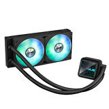PRIME LC 240 ARGB SIVI SOĞUTUCU ÖZEL TASARLANMIŞ CPU TEMAS ALANI VE KANATÇIKLI KANALLARA SAHİP SONSUZ AYNA LENS SEÇENEKLERİ OLAN SU BLOĞU, ÖNCEDEN MONTE EDİLMİŞ ARGB FANLAR VE AURA AYDINLATMA