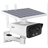 IPC-HFW2431DG-4G-SP-EAU-B 4Mpix,  3,6mm Sabit Lens, H265+, 50Mt Gece Görüşü, Dahili Mikrofon, IP67,  Solar(Güneş Enerjili) IP Kamera
