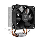 GAMDIAS BOREAS E1-210 MONO, 92mm, CPU  Kule Tipi Hava Soğutma, Doğrudan Temas Teknolojisine Sahip 2 adet Gelişmiş Bakır Isı Borusu (AMD AM5 ve INTEL Tüm işlemciler ile uyumlu)