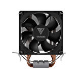 GAMDIAS BOREAS E1-210 MONO, 92mm, CPU  Kule Tipi Hava Soğutma, Doğrudan Temas Teknolojisine Sahip 2 adet Gelişmiş Bakır Isı Borusu (AMD AM5 ve INTEL Tüm işlemciler ile uyumlu)