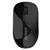 EVEREST SMW-973, Siyah, USB Nano 2,4G Kablosuz, 1200dpi, Optik, 4 Tuşlu, Mouse