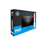 RAYDIN BREEZE, 27&quot;, 2ms, 75Hz, Full HD, D-Sub, HDMI, Frameless, VA LED Monitör (Siyah)