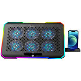 GameBooster GB-NS61 Storm 17'' Fan/RGB Kontrollü 2xUSB Portlu Notebook Soğutucu