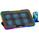 GameBooster GB-NS61 Storm 17'' Fan/RGB Kontrollü 2xUSB Portlu Notebook Soğutucu